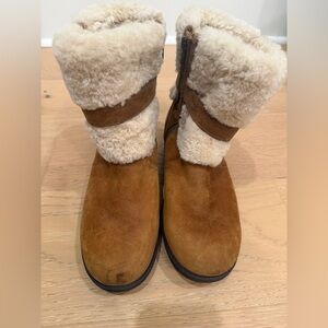 UGG Blayre Brown and Cream Shearling Boots